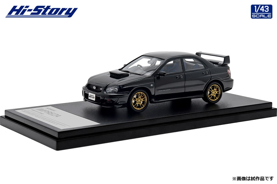HS433BK 1/43 SUBARU IMPREZA WRX STi (2002) ブラックトパーズ・マイカ