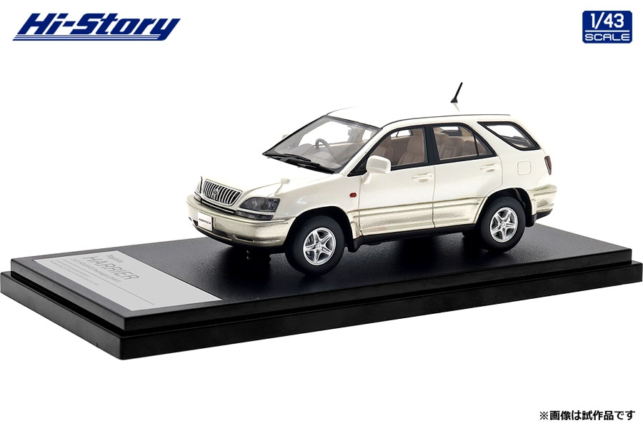 1/43 Toyota HARRIER 3.0 FOUR G Package (1997) ホワイトパールマイカ（HS449WH ）
