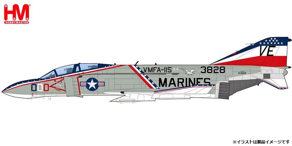 1/72 F-4J Phantom II 153828 US Marines MCAS Iwakuni 1976【HA19078】