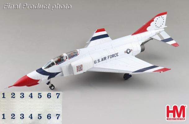 NEW HA19084 1/72 F-4E ファントムII “アメリカ空軍 サンダーバーズ” 1973/1974シーズン(1〜7号機デカール付属)
