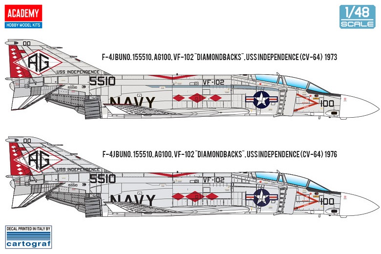 12323 1/48 F-4J ファントム2 ”VF-102 ダイヤモンドバックス” | モデル