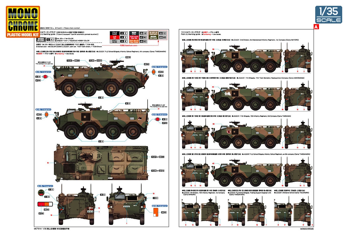 Amazon | モノクローム 1/35 陸自 96式装輪装甲車用UPグレードパーツA | プラモデル 通販
