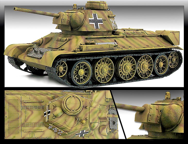13502 1/35 T-34-747(r)鹵獲戦車