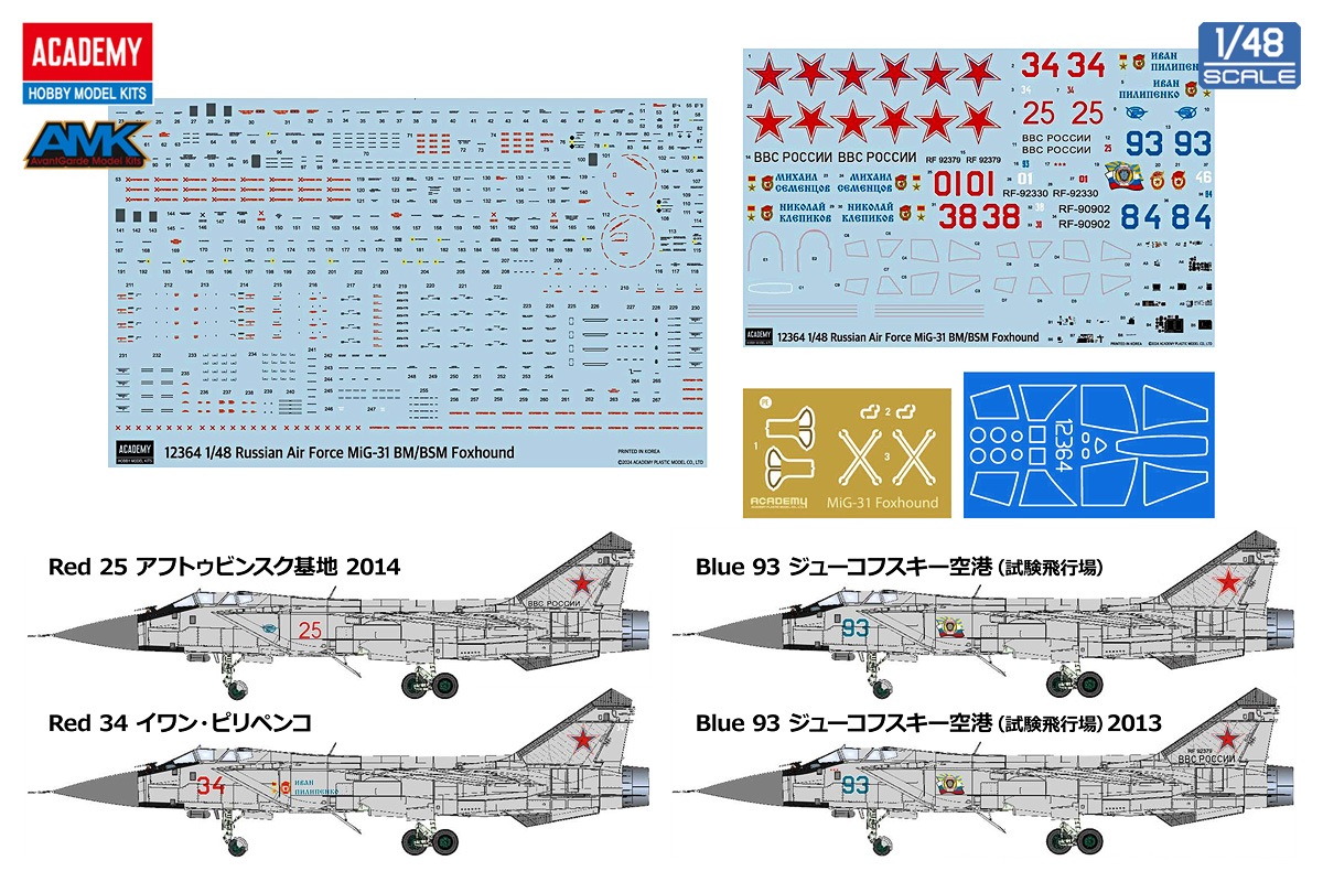 1/48 MiG-31 BM/BSM フォックスハウンド 【12364】