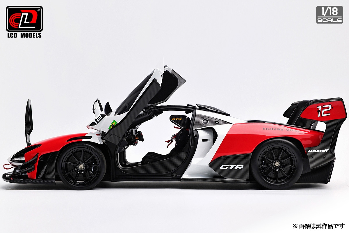 1/18 マクラーレン Senna GTR レッド & ホワイト ダイキャストモデル