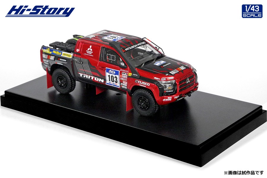 1/43 MITSUBISHI TRITON アジアクロスカントリーラリー 2024 (ショート