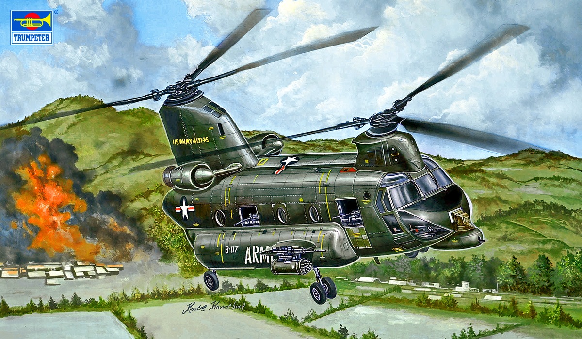 (未使用･未開封品)　トランペッター 1/35 CH-47D チヌーク 大型輸送ヘリコプター プラモデル 7z28pnb Amazon | トランペッター 1/35 CH-47D チヌーク 大型輸送