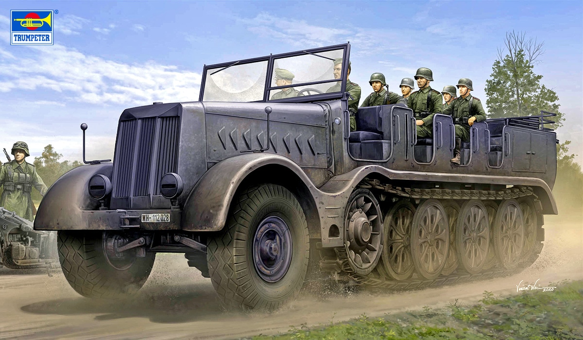 NEW 1/35 ドイツ軍 18tハーフトラック Sd.kfz.9 砲兵仕様