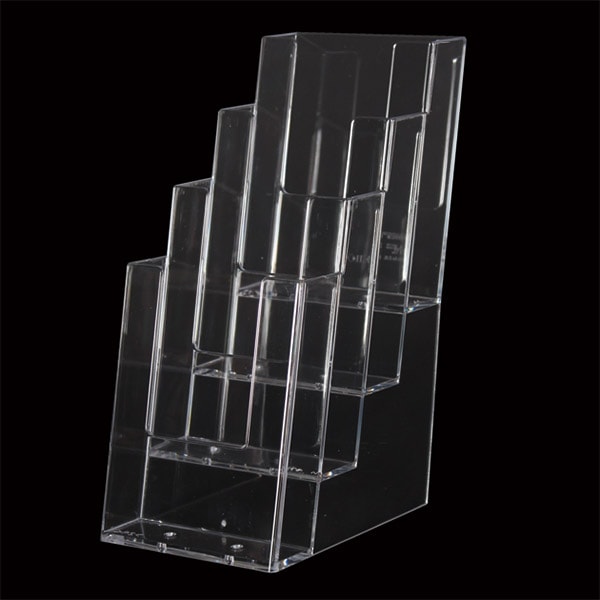 カタログスタンド 4C110 4段（ハガキ/A6/A4三折りサイズ）【個人宅配送