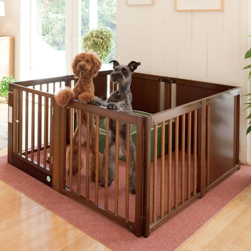 木製 ベビーサークル（ペットサークル） GGUMBI 木製 ベビーサークル