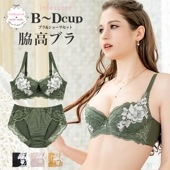 【お買い得品】脇高ブラ Premium ブラセット BCDカップ アンダー65/70/75/80cm IBT326
