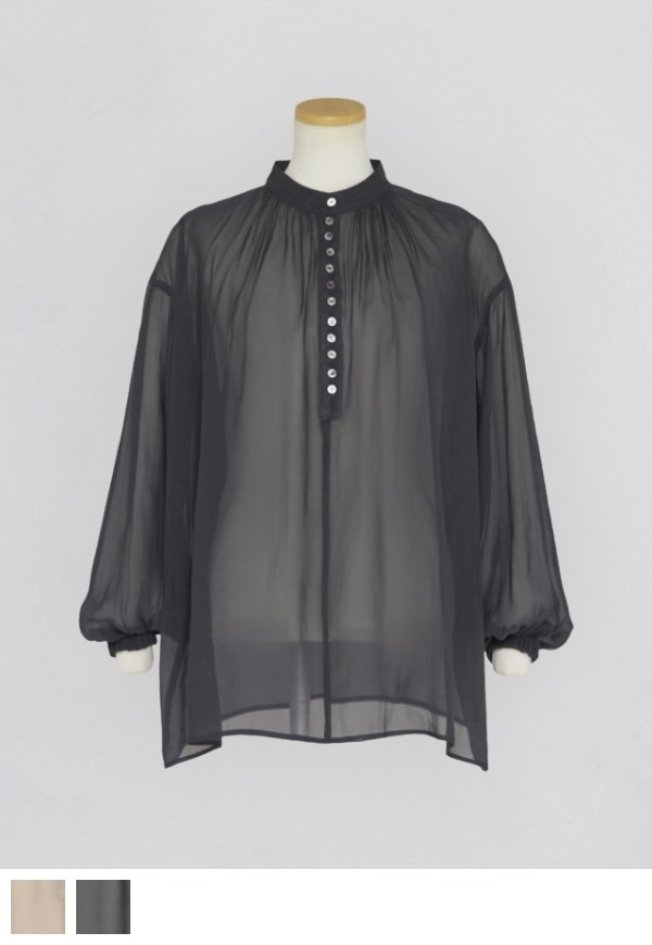 Sheer Gather Pull-over