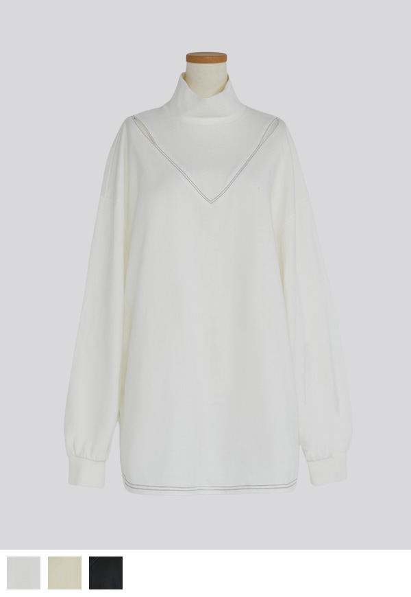 【2022SS NEW】Stand neck Long Sleeve T