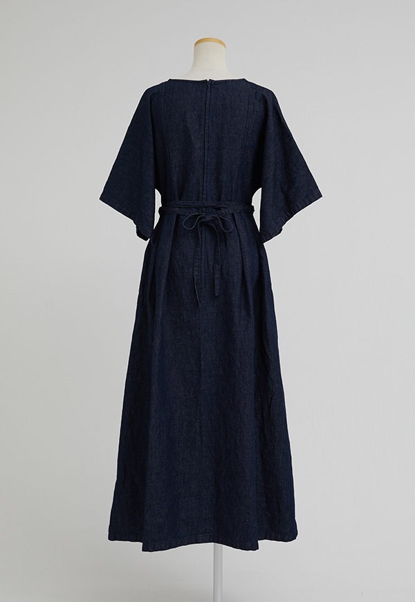 Tuck Linen Denim One-piece | ALL ITEMS | INTIMITE(アンティミテ)