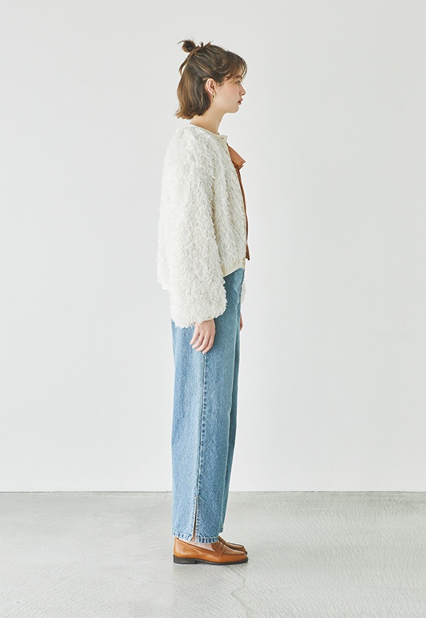 2024WINTER NEW】Volume Fringe Cardigan | トップス,カーディガン 