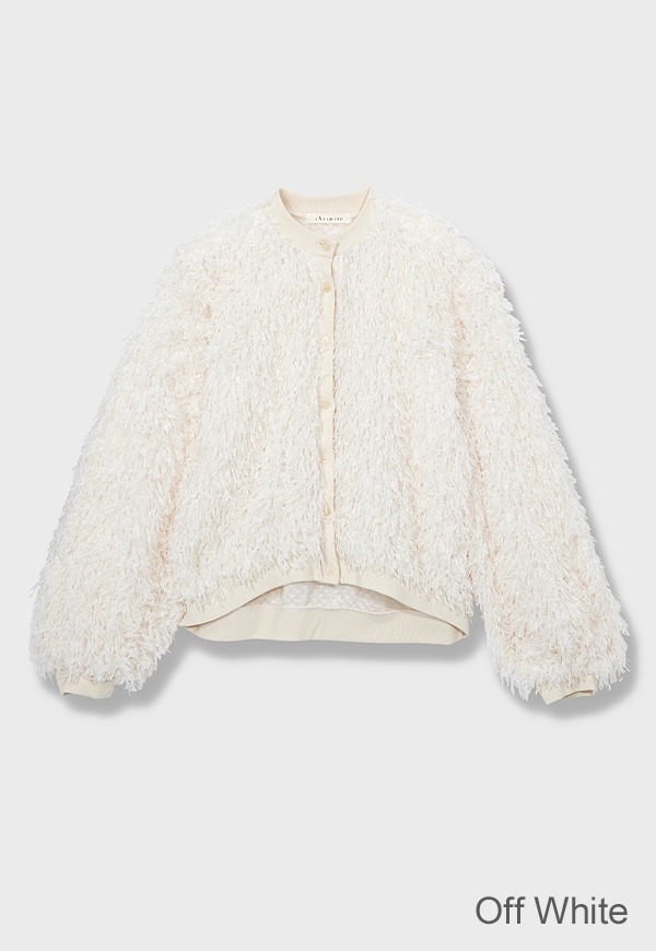 2024WINTER NEW】Volume Fringe Cardigan | トップス,カーディガン 