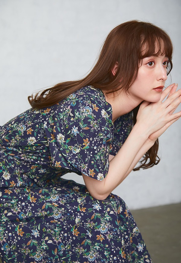 Flower Sleeve Print One-piece | ALL ITEMS | INTIMITE
