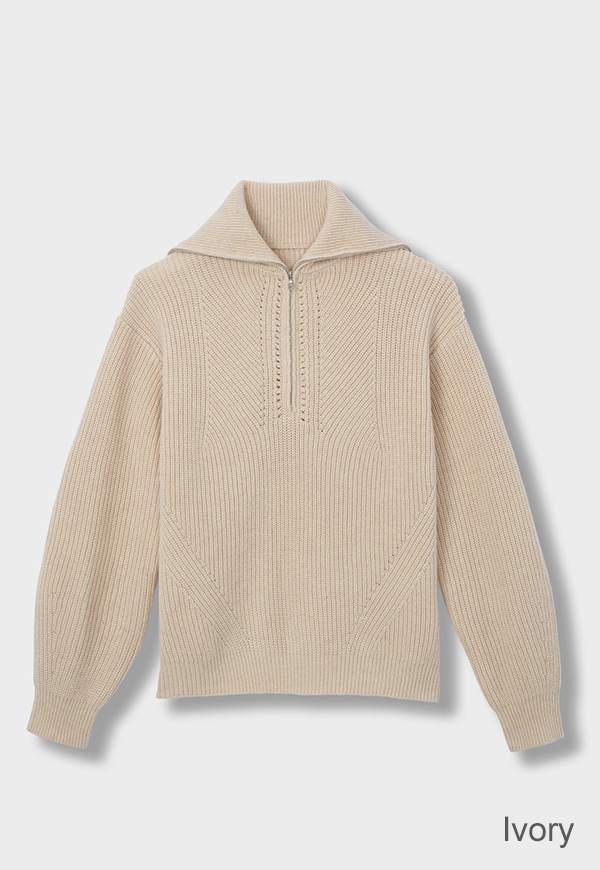 2025WINTER NEW】Half Zip Rib Knit | すべての商品 | INTIMITE