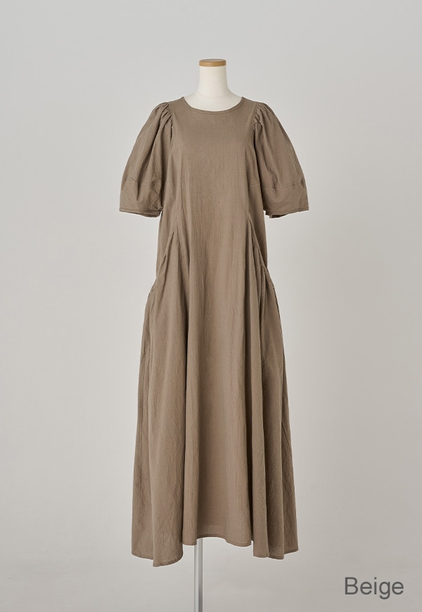 Volume Sleeve Long One-piece | ワンピース,ワンピース | iNtimite 