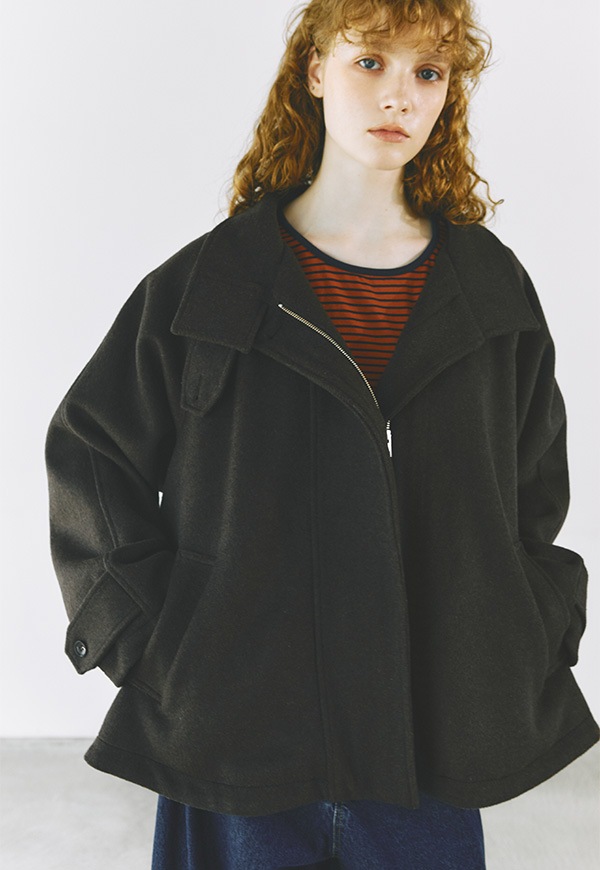 iNtimite アンティミテ　チェックシャギーコート 完売商品　美品 iNtimite アンティミテ チェックシャギーコート 完売商品 美品