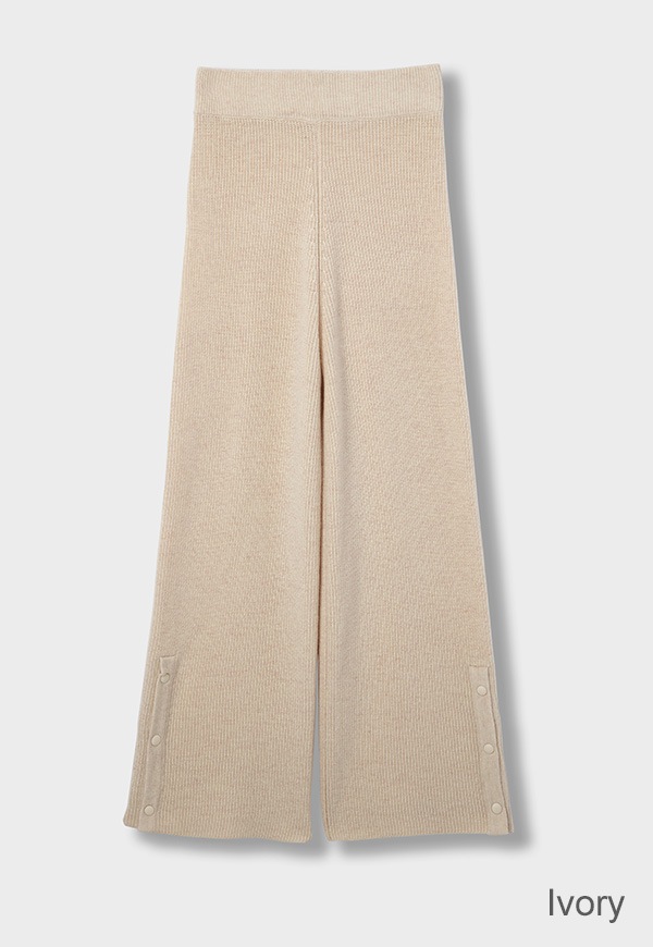 シミアンリング　Straight pants CREAM 新品未使用未開封　XL 2025WINTER NEW】Rib Knit Pants | すべての商品 | INTIMITE