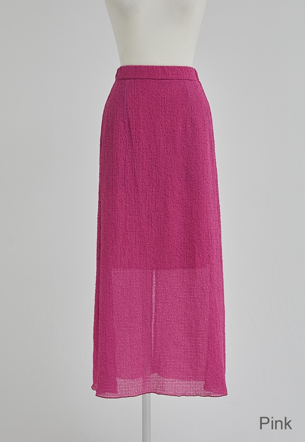 Stretch Sheer Sucker Skirt | ALL ITEMS | INTIMITE(アンティミテ)