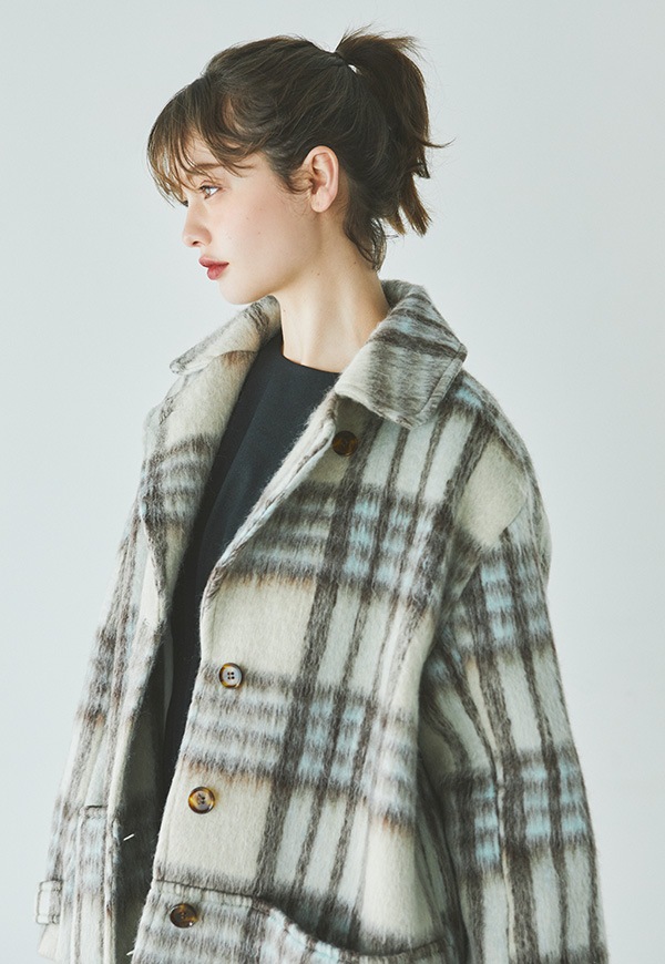 Check Shaggy Coat | ALL ITEMS | INTIMITE(アンティミテ)