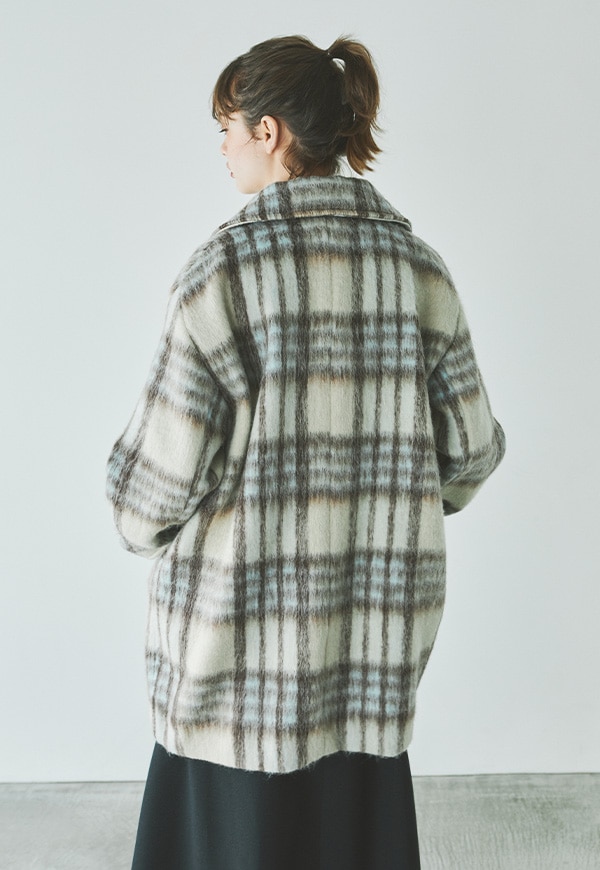 Check Shaggy Coat | ALL ITEMS | INTIMITE(アンティミテ)