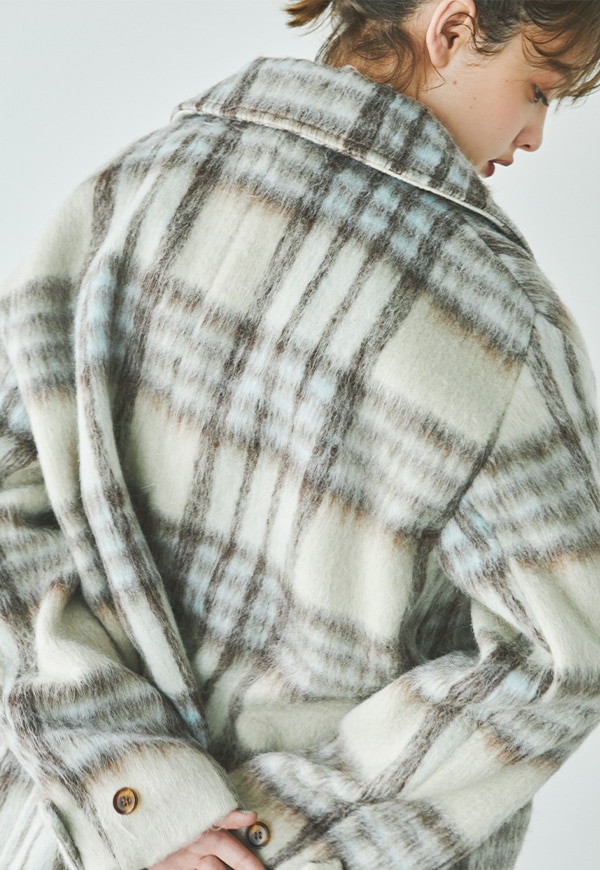 Check Shaggy Coat | ALL ITEMS | INTIMITE(アンティミテ)