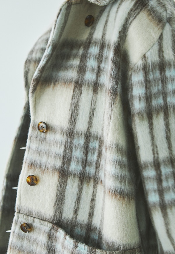 Check Shaggy Coat | ALL ITEMS | INTIMITE(アンティミテ)