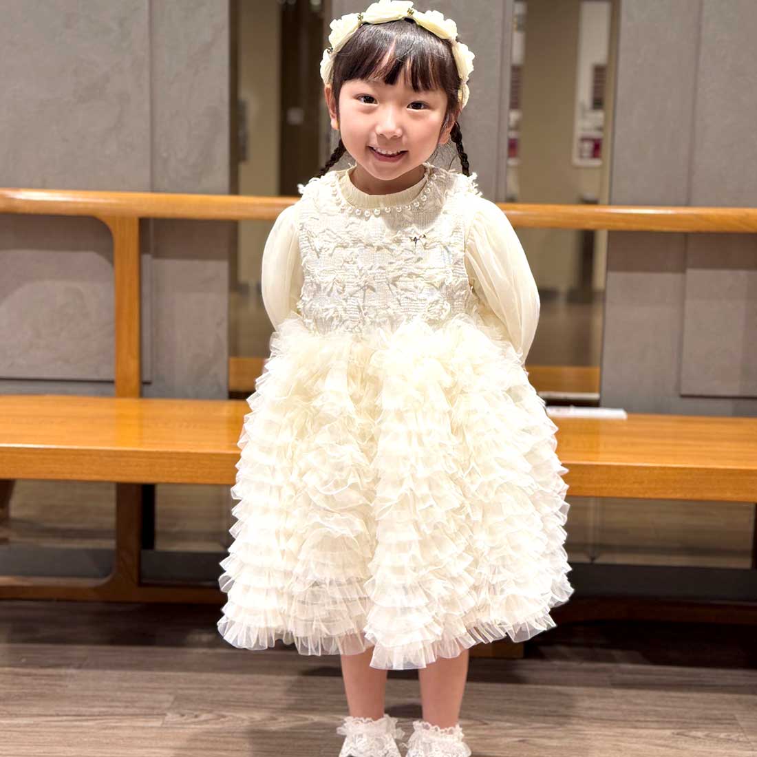 フラワーモチーフチュールワンピース | iosonomao moderato