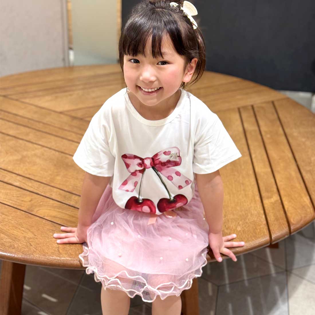 チェリープリントTシャツ