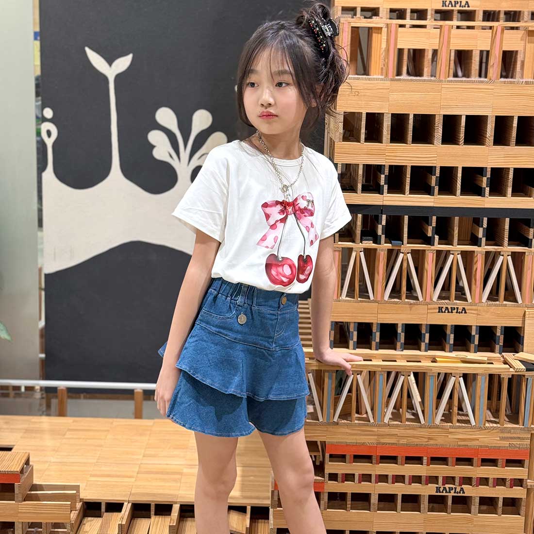 チェリープリントTシャツ