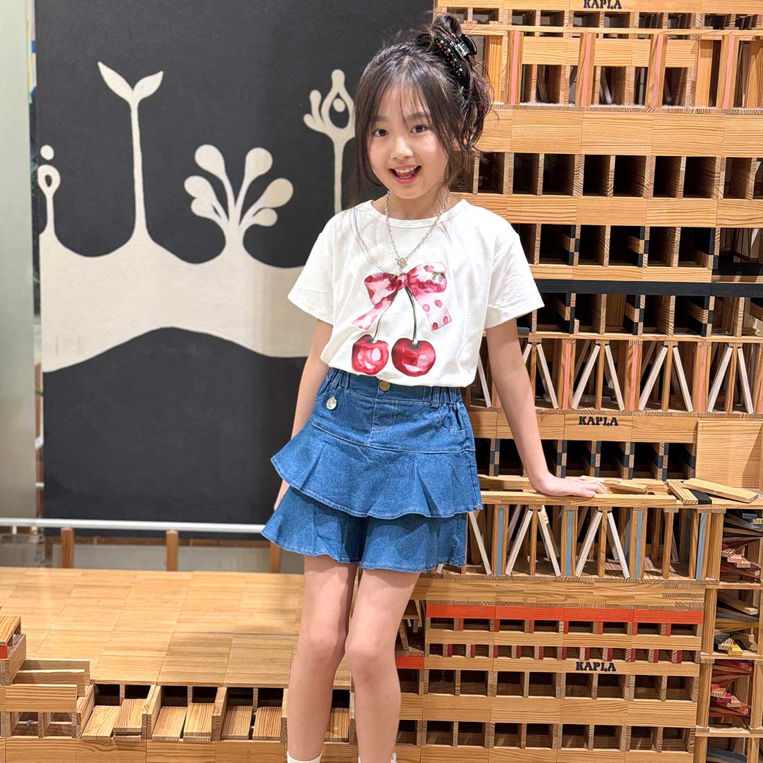 チェリープリントTシャツ