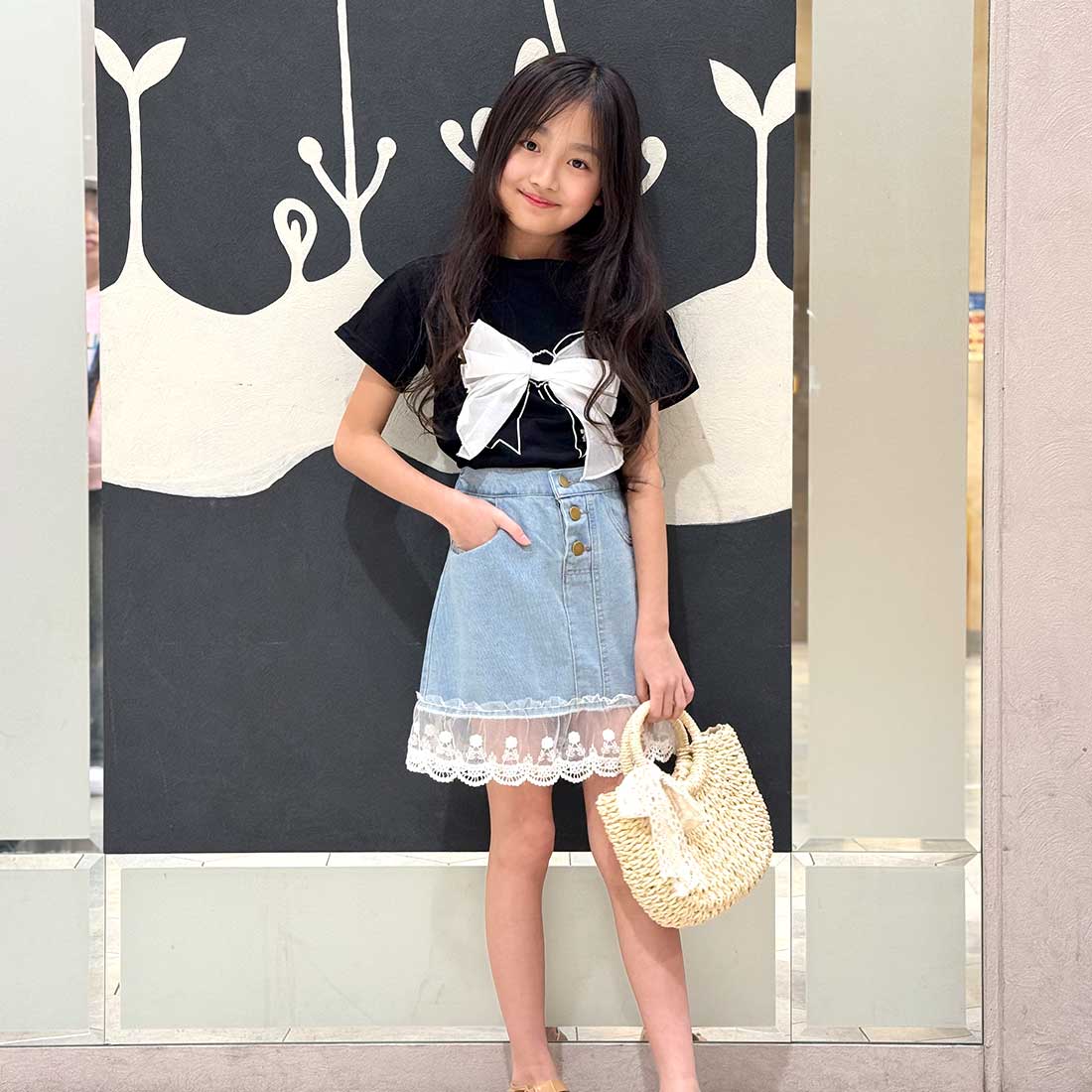 リボンモチーフＴシャツ