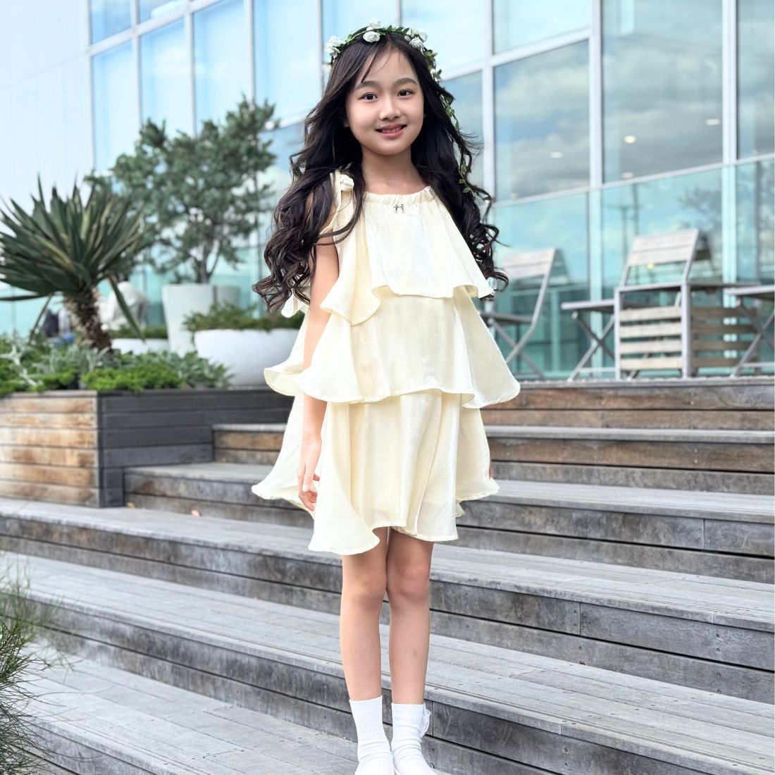 ティアードワンピース