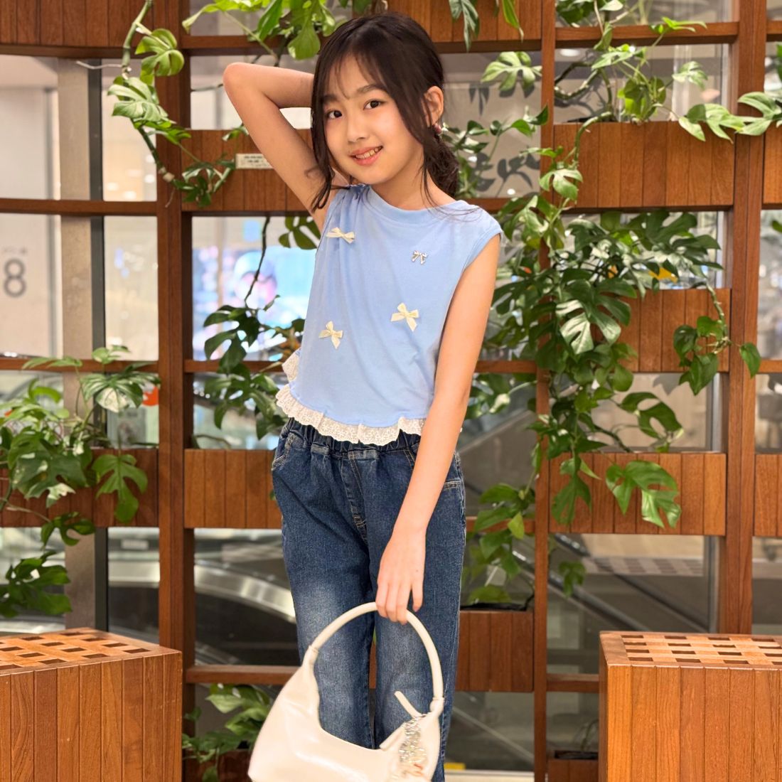 リボンモチーフタンクトップ