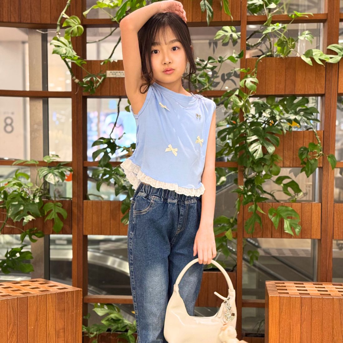 リボンモチーフタンクトップ