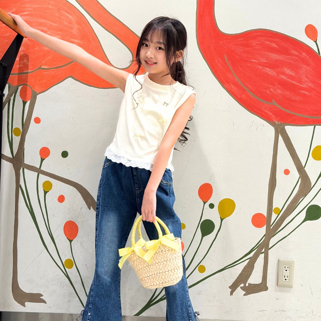 リボンモチーフタンクトップ