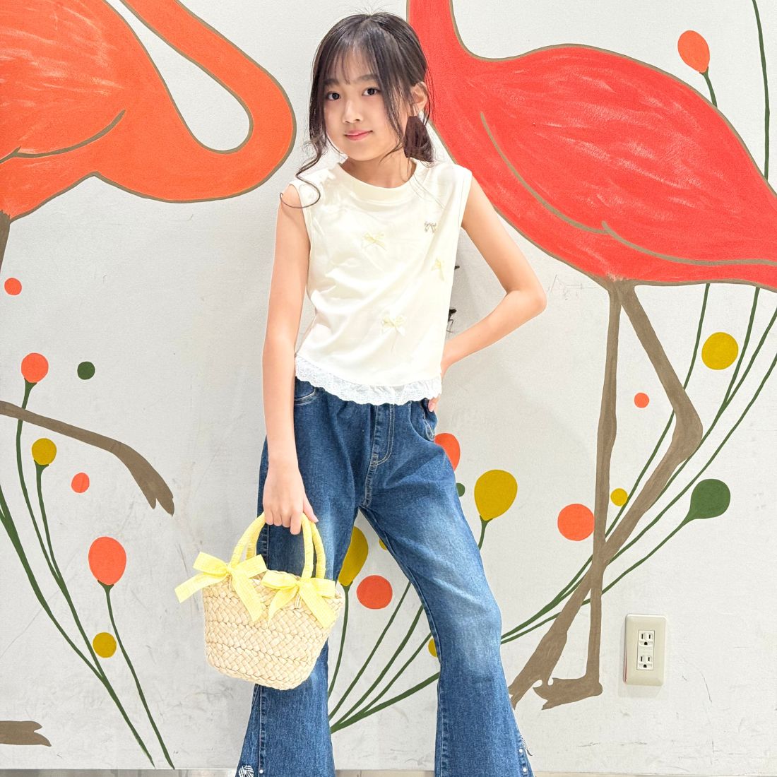 リボンモチーフタンクトップ