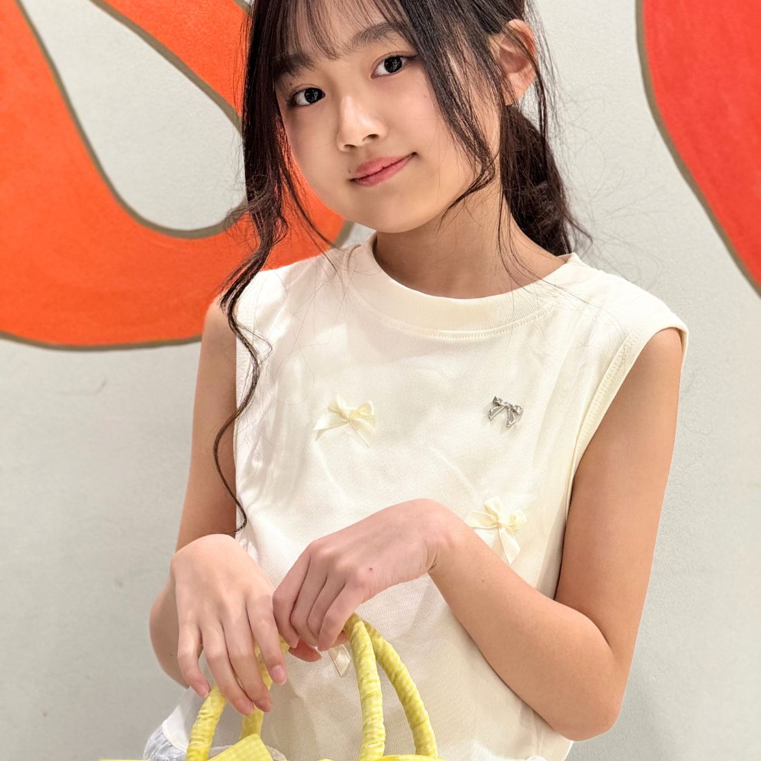 リボンモチーフタンクトップ