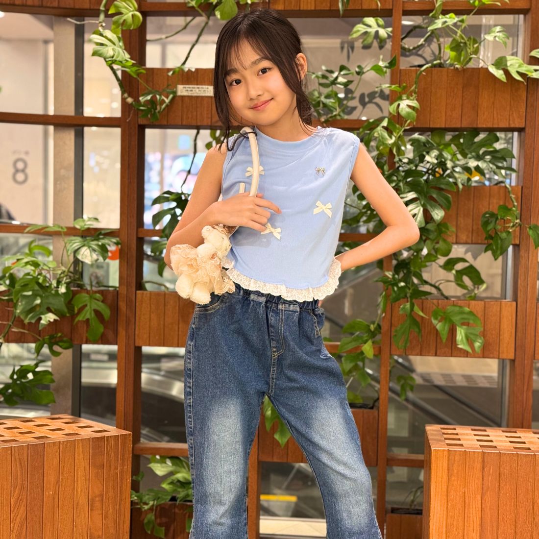 リボンモチーフタンクトップ