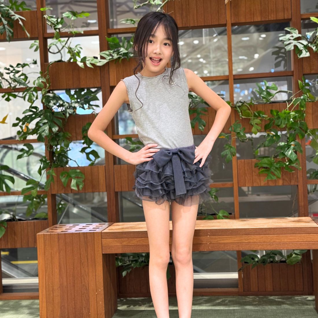 タンクトップ+チュールスカートセット