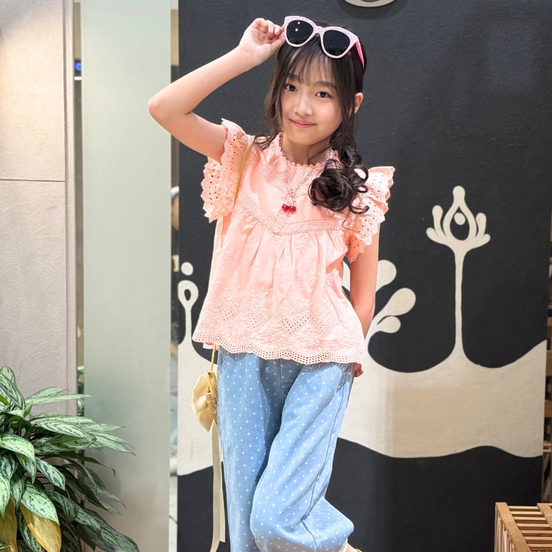 コットンレースチュニック