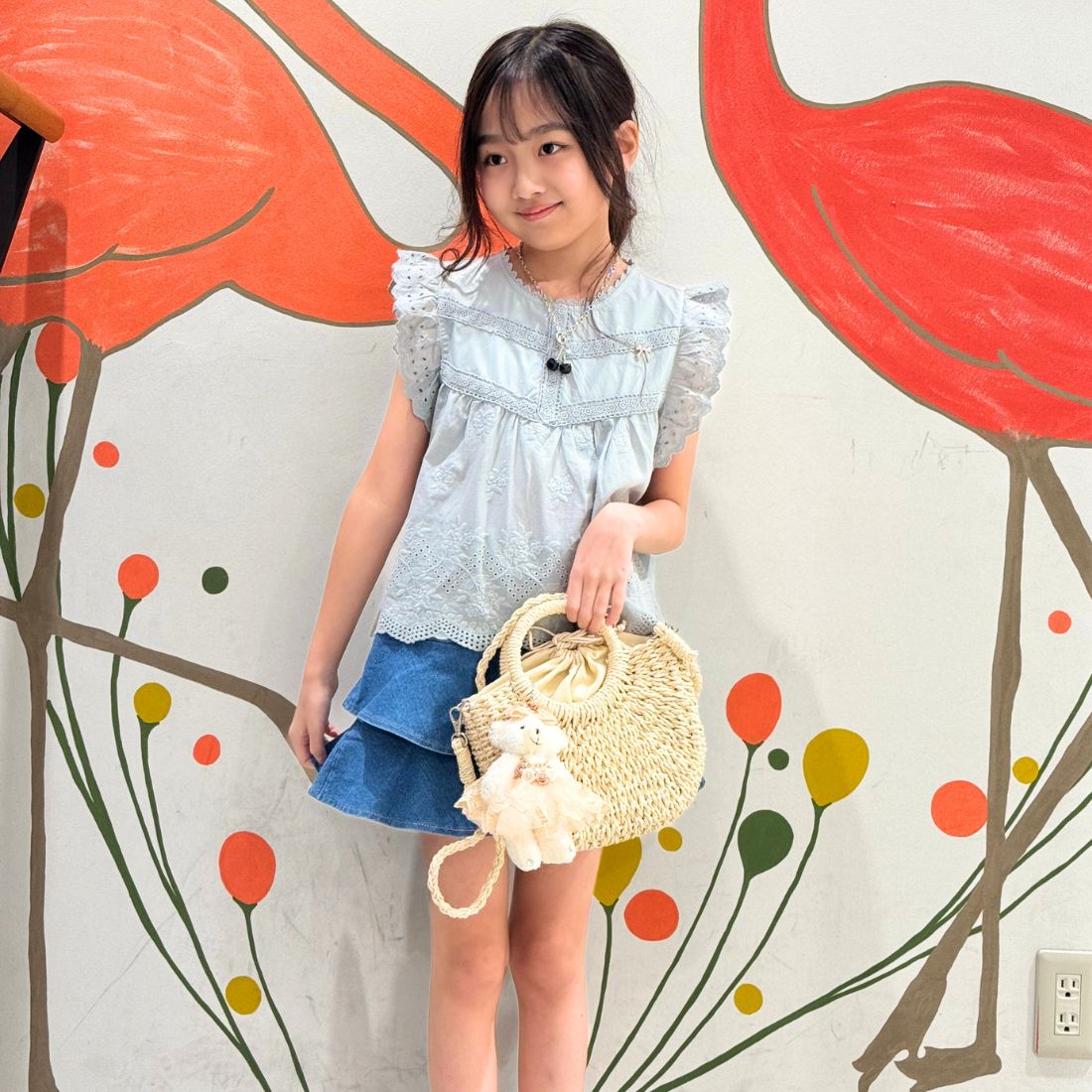 コットンレースチュニック