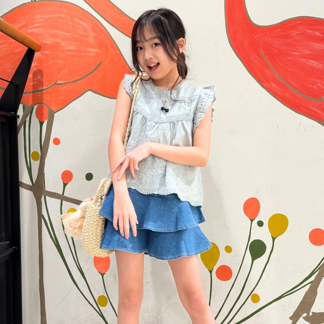 コットンレースチュニック