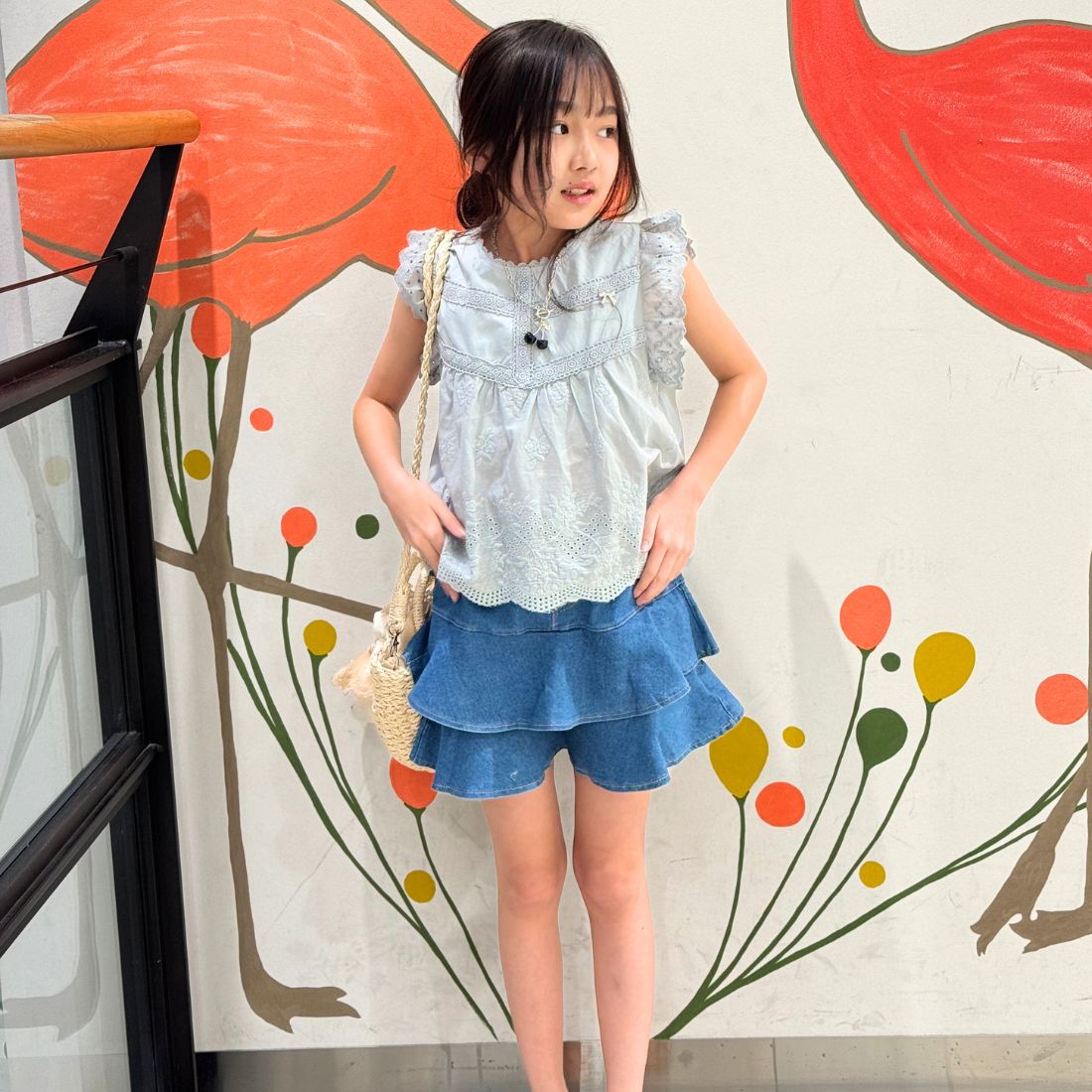 コットンレースチュニック