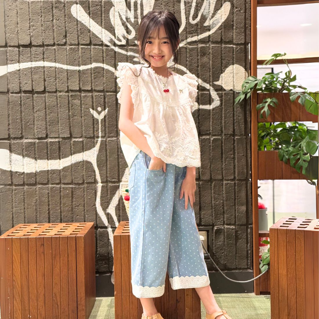 コットンレースチュニック