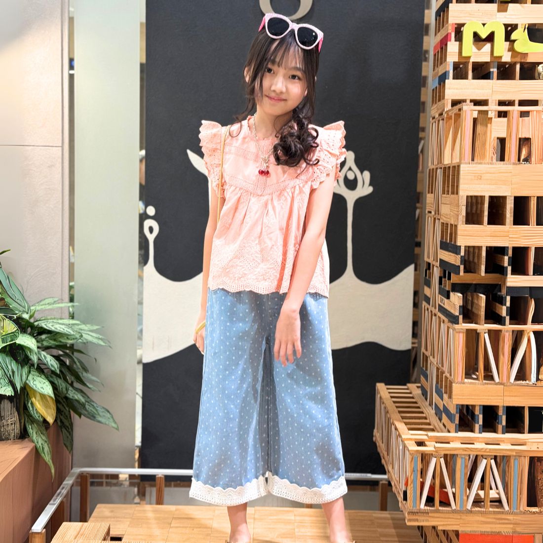 コットンレースチュニック