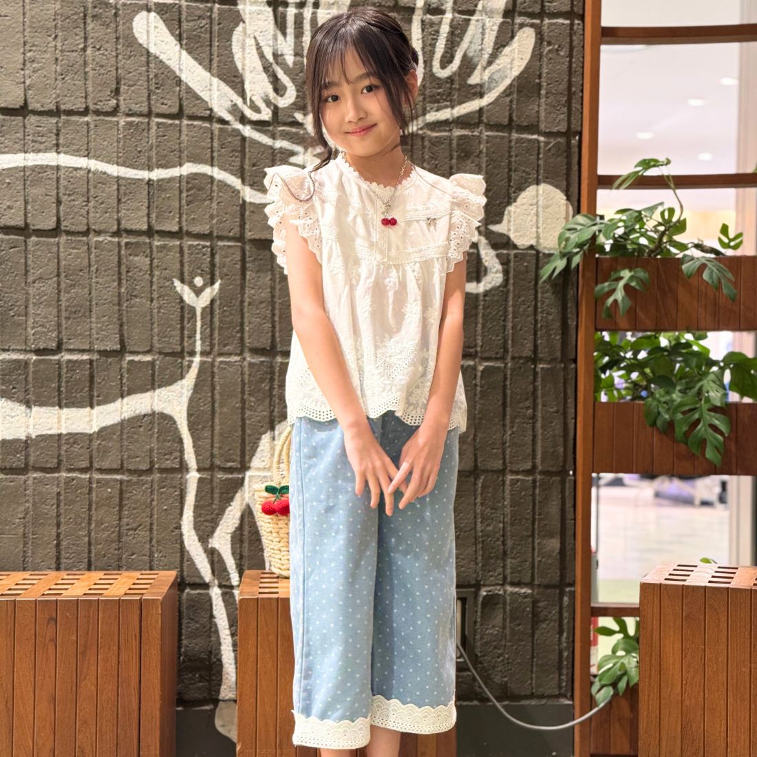 コットンレースチュニック